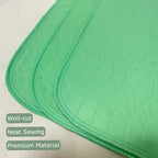 Albelia heavy absorbency bedwetting pad blue and green color set