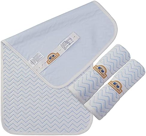 Close-up view of the absorbent quilted texture and zigzag pattern