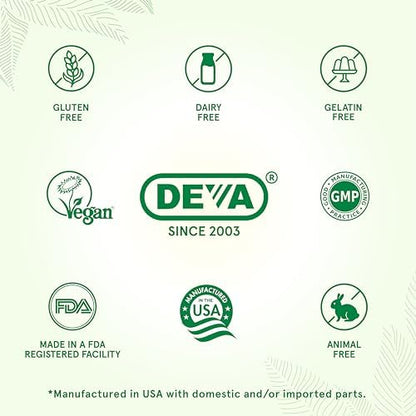 DEVA Vegan Glucosamine-MSM-CMO & Turmeric Supplement - Gluten Free Plant Based Nutritional Supplement - 90 Tablets (Pack of 2) - Image 6