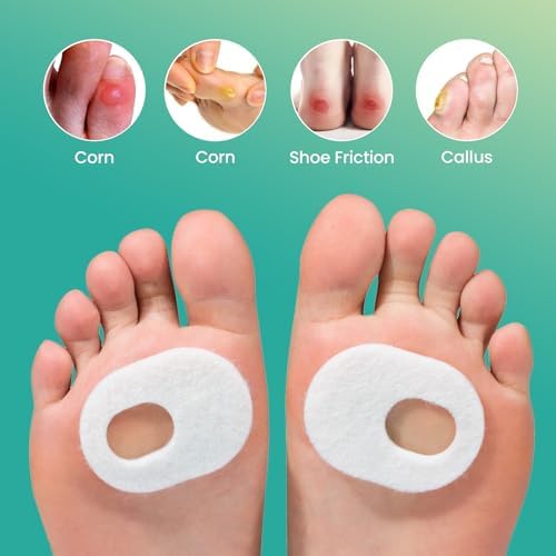 Durable foot cushions for active individuals looking to prevent shoe rubbing.