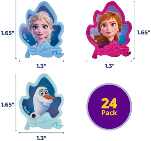 Full pack of 24 Frozen II themed party cupcake decorations