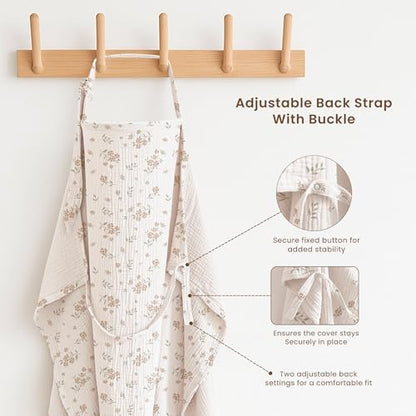 Konssy nursing cover used as stroller sunshade canopy