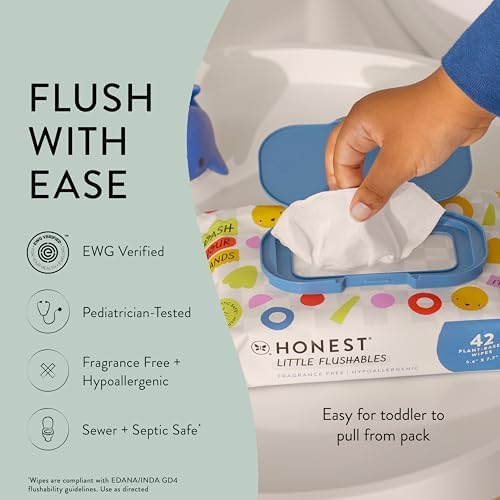 The Honest Company fragrance-free toddler wipes multi-pack bundle showing clean lifestyle design