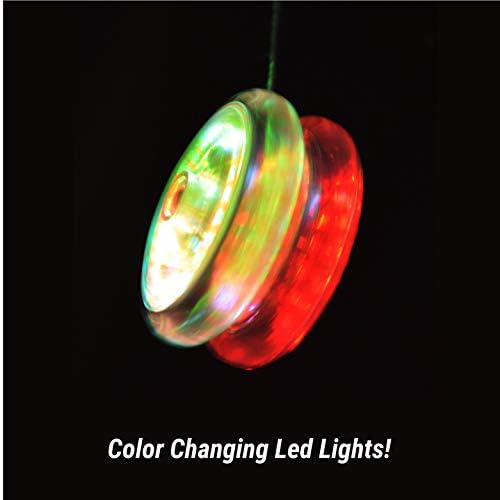 Yomega Spectrum yoyo with LED lights activated during spin
