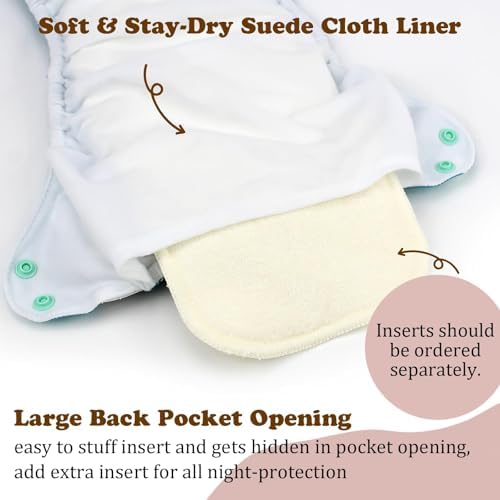 Mama Koala baby diaper interior pocket opening detail