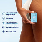 Megababe Bidet Bar eco friendly packaging for imported feminine wash.