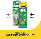 Dr. Scholl's Athletic Series packaging for Men's running insoles.