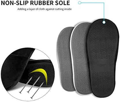 Three pairs of Tlizzz7 washable spa slippers neatly arranged