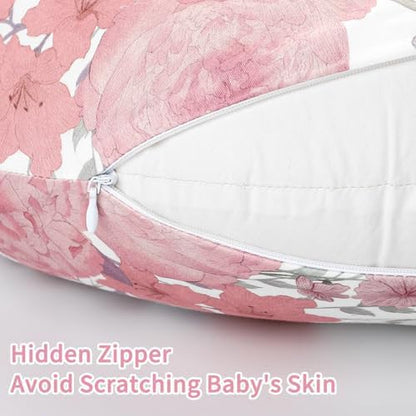 HNHUAMING floral breastfeeding pillow cover on standard pillow