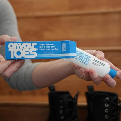 Podiatrist recommended foot powder for six month odor elimination treatment.
