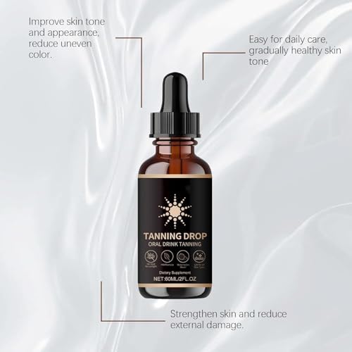 Liquid tanning drops for face and body application