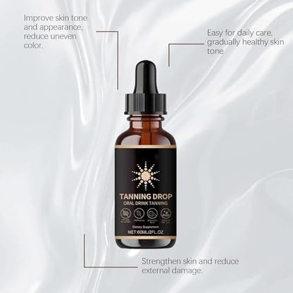 Liquid tanning drops for face and body application