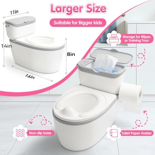 Close up of realistic flushing sound button on potty