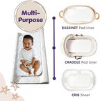 NightClouds Nursery baby changing mat shown on changing table