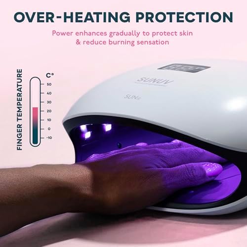 Top view of SUNUV Sun4 nail lamp in black finish