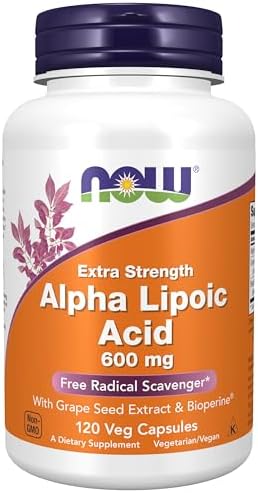 Now Foods Alpha Lipoic Acid Capsules 600mg - 120 Capsules - Image 2