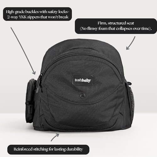 Lightweight plush padded baby carrier for back pain relief during toddler carrying.