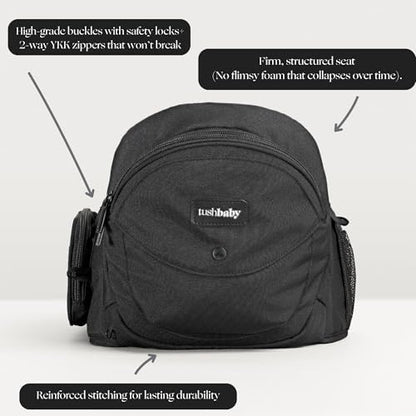 Lightweight plush padded baby carrier for back pain relief during toddler carrying.