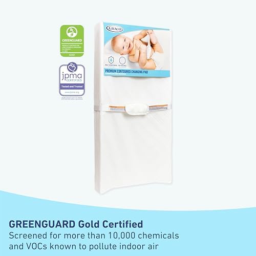 Graco contoured changing pad lifestyle view for baby room