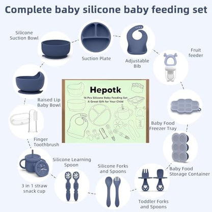 Close up of food grade silicone baby utensils