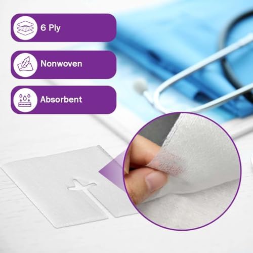 TenderGentle medical grade split drain sponges box instructions and product details