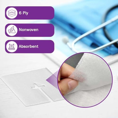 TenderGentle medical grade split drain sponges box instructions and product details