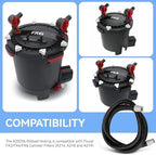 Full length view of the thirteen foot Magluv A20236 replacement aquarium hose spread out.