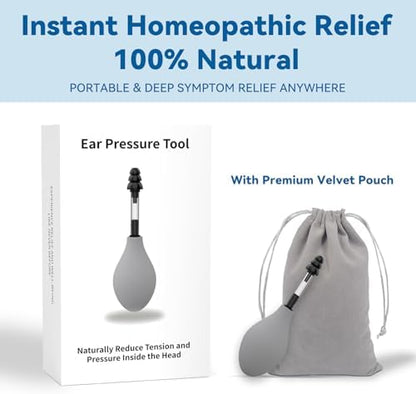 Three different sizes of interchangeable silicone earplugs for the inner ear balance tool.