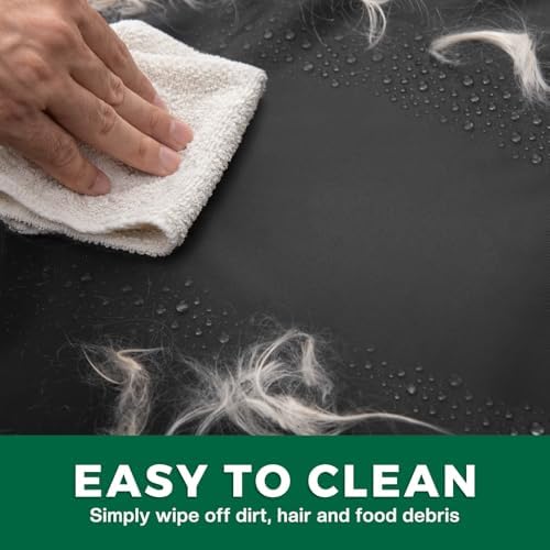 Pawfinity liquid proof dog bed liner showing the chew resistant fabric texture