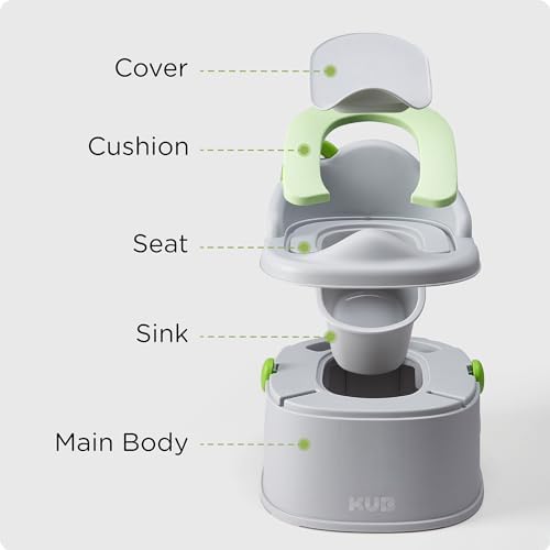 KÜB potty training system components and assembly details