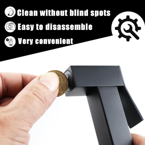 Close up of brass bidet sprayer nozzle and finish