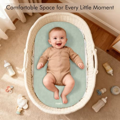 Side angle of the unfolded TAOCI portable changing mat for newborns.