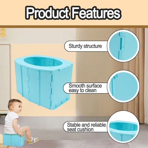 Fuich travel potty inside waterproof storage bag