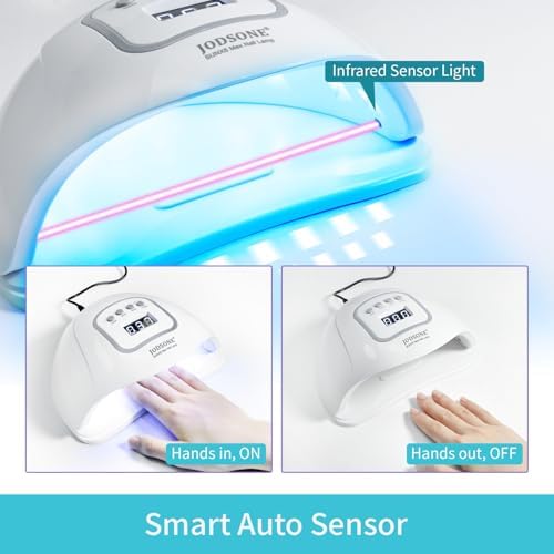 Interior view of Jodsone 45 bead UV LED nail lamp