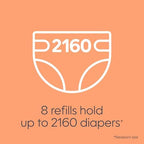 Diaper Genie clean laundry scent refill cartidges side angle