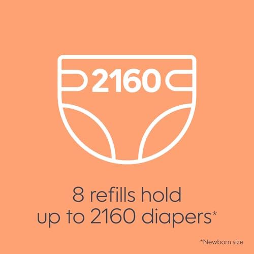 Diaper Genie clean laundry scent refill cartidges side angle
