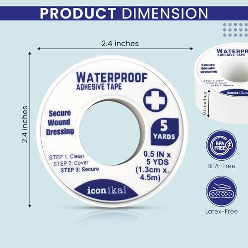 High tensile strength medical grade tape roll showing textured backing texture
