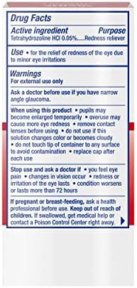USA imported Visine eye drops for irritated red eyes 15ml bottle.