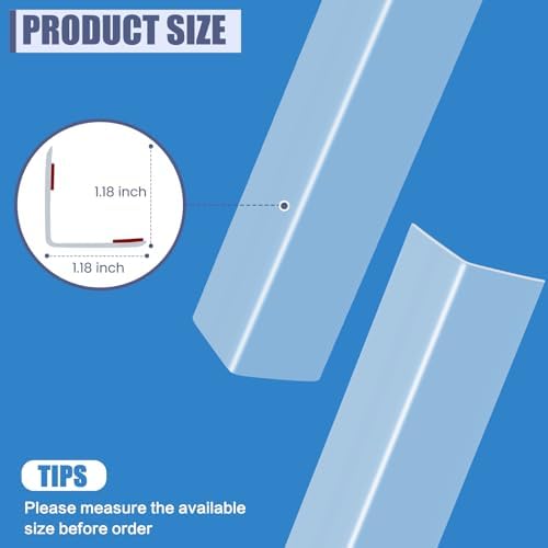 Close up of Monoid L-shaped corner protector adhesive backing