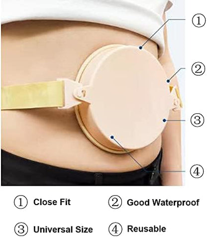 Instructions for using YEYSXSY waterproof stoma cover during bathing