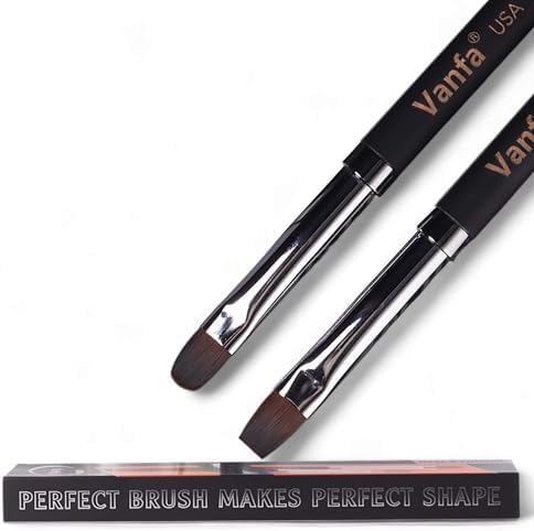 High quality synthetic gel nail brushes for DIY and salon use