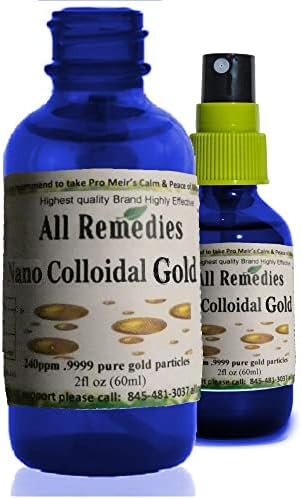 All Remedies Nano Colloidal Gold 240ppm Bottle Label Details