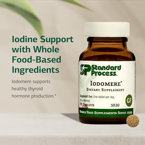 Standard Process Iodomere bottle label showing supplement facts