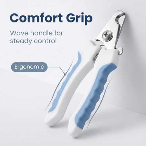 Two piece cat grooming kit for routine home claw maintenance