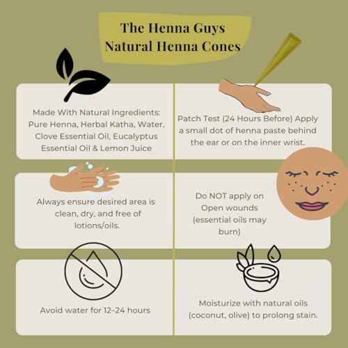 Six pack of pre filled plant based henna paste cones for reddish brown hair dye