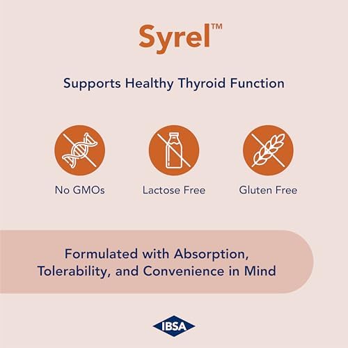 IBSA Syrel softgel capsules bottle with BioPerine absorption technology information.