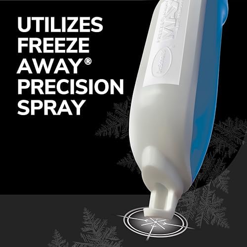 Back label of Dr. Scholl's Freeze Away Max showing usage instructions and ingredients.