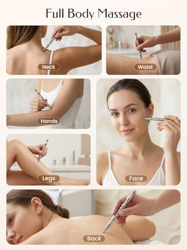 Detailed view of the different tip sizes on Nuanchu acupuncture pens
