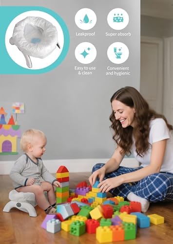 Toddler travel potty seat using Newnice disposable liner