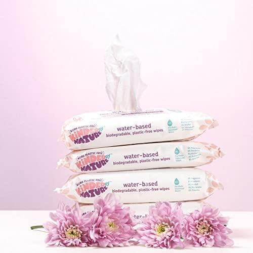 Hypoallergenic unscented baby wipes box container for sensitive skin care